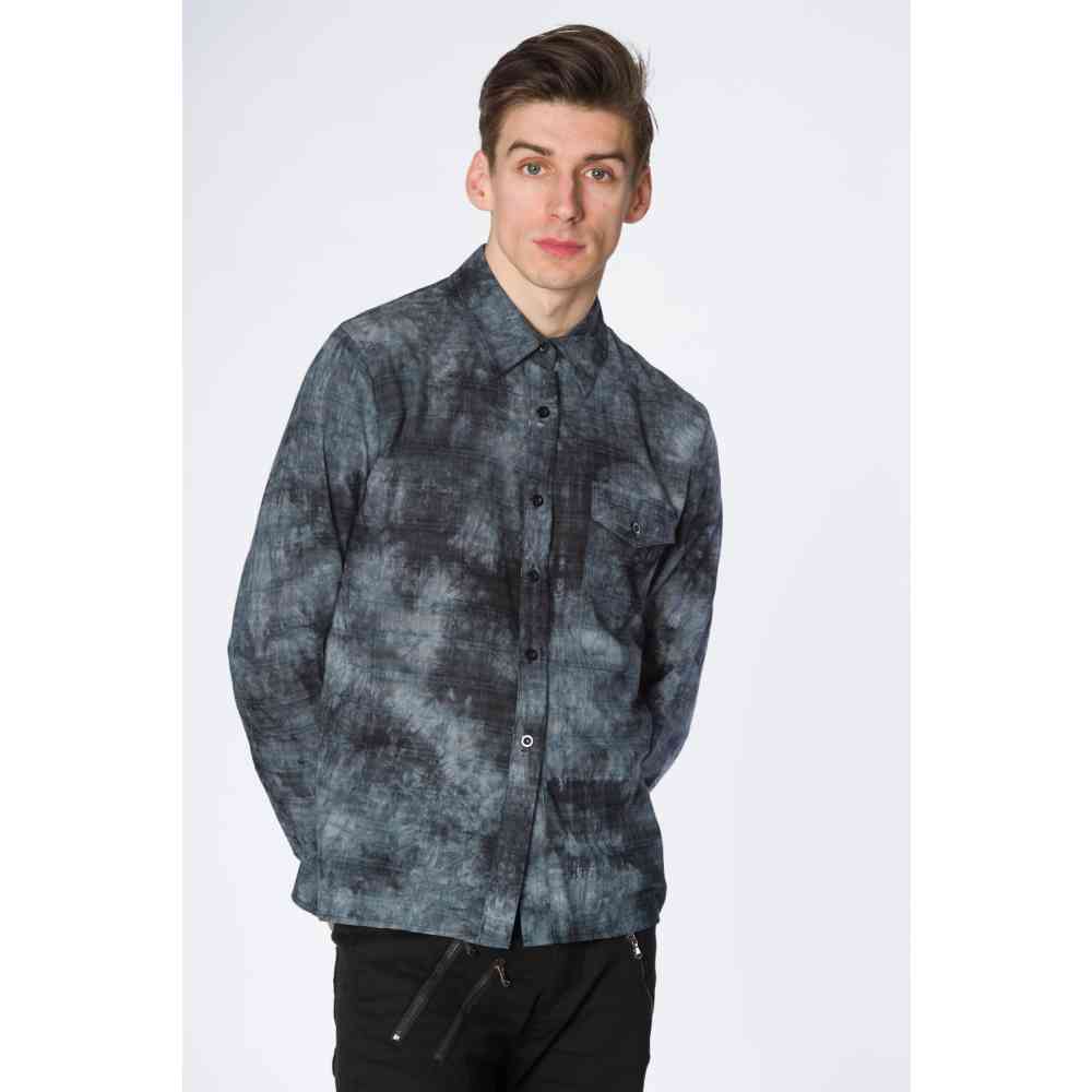 Banned - Tie Dye Overhemd - Zwart